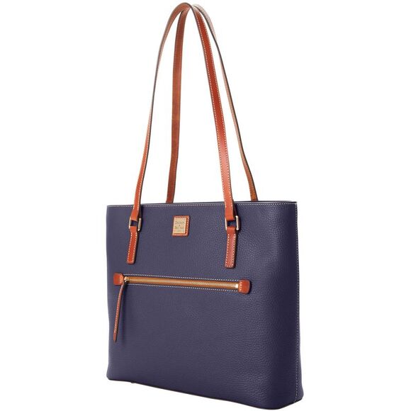Dooney & Bourke Pebble Grain Large Shopper Tote - Midnight Blue - Picture 2 of 4